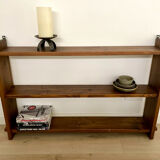 Brutalist wooden shelf