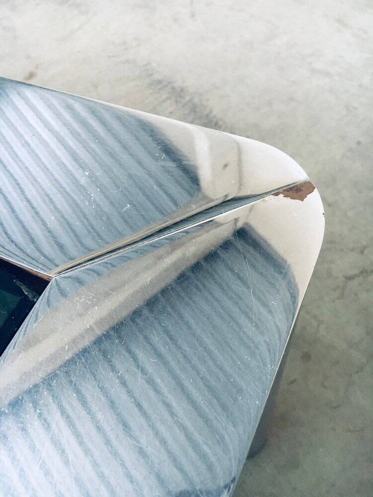 Mid-Century Smoked Glass & Chromed Steel Square Dining Table attributed to Sergio Mazza for Cinova, Italy, 1970s