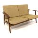 Scandinavian two-seater sofa, Sweden, 1950