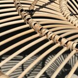 Suspension rattan saucer iron frame D:120 H:60