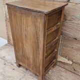 Old bedside table with 4 drawers in Burmese teak