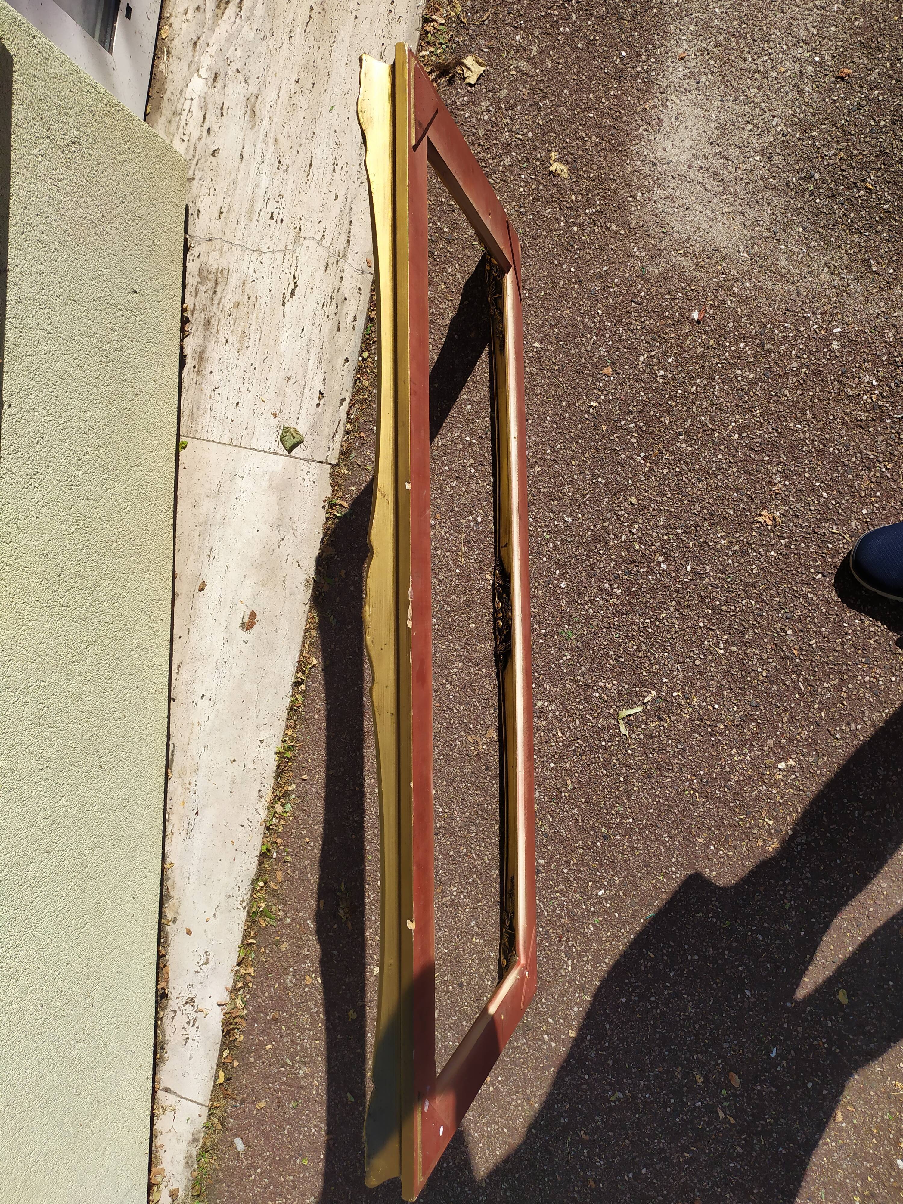 Frame in gilded wood 119x53cm