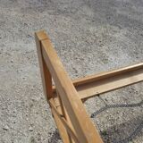 Vintage bed with compass feet from the 1950s