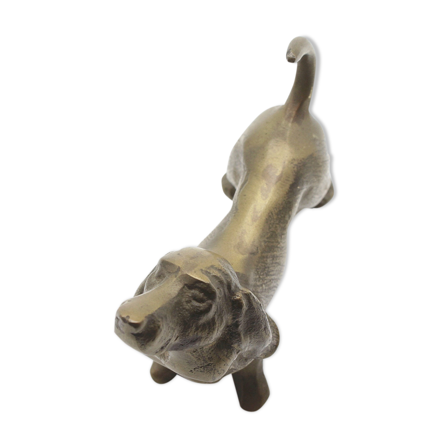 Ancient brass dog