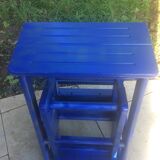 Foldable stepladder in small shelf