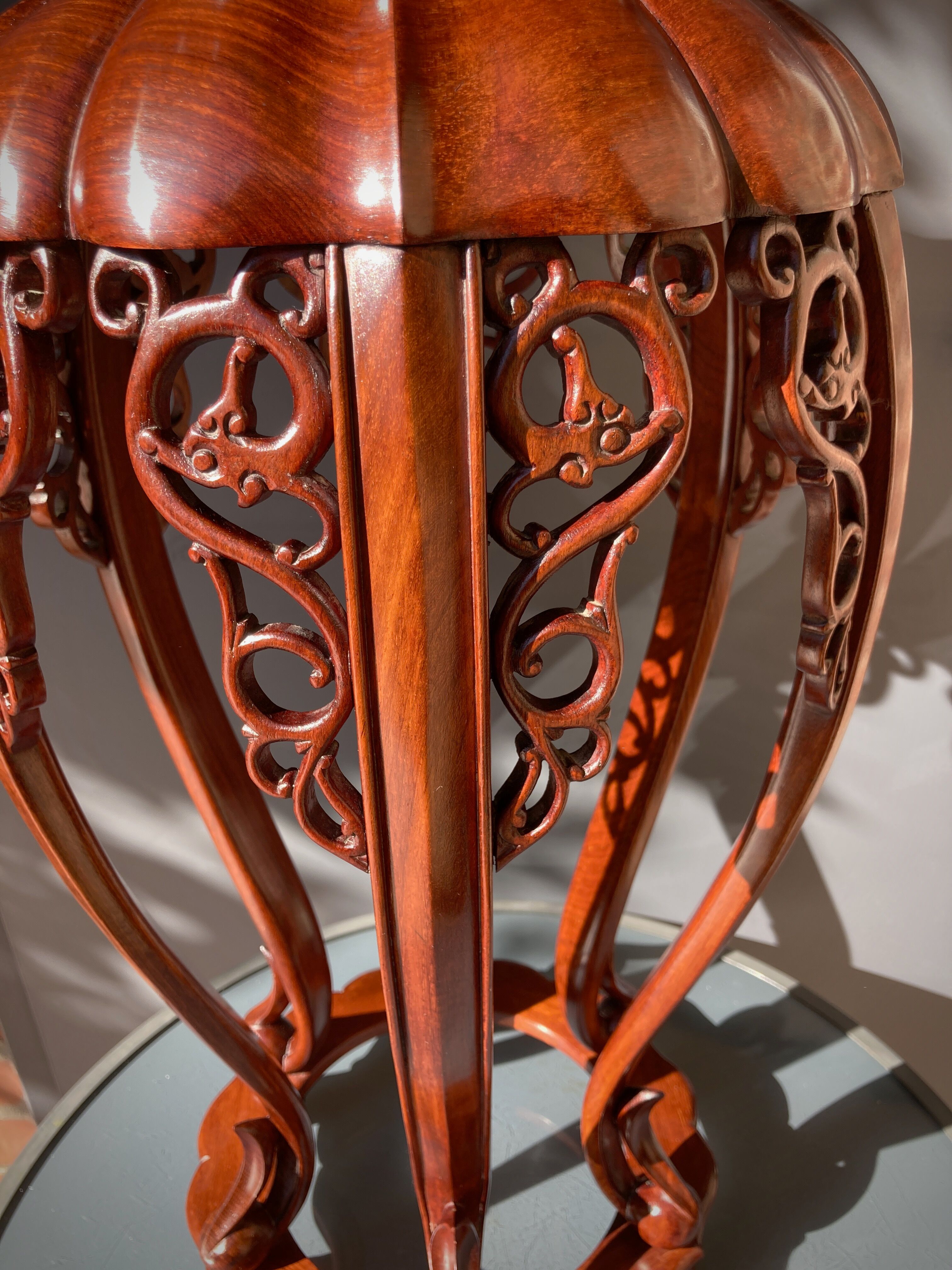 Openwork rosewood gueridon