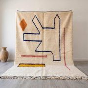 Tapis en laine pure fait main traditionnelle taille 200/300 cm