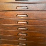 Vintage wooden architect's professional furniture