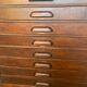 Meuble de métier d’architecte vintage en bois