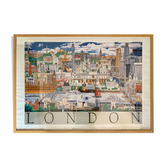London framed poster by Christopher Rogers 1994