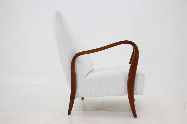 1960s italian armchair in bouclé