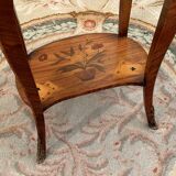 Coffee table in transition style marquetry