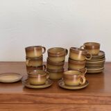 Set of 12 vintage Rigny Grès cups