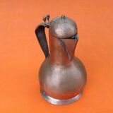 Old teapot Hammered copper and brass