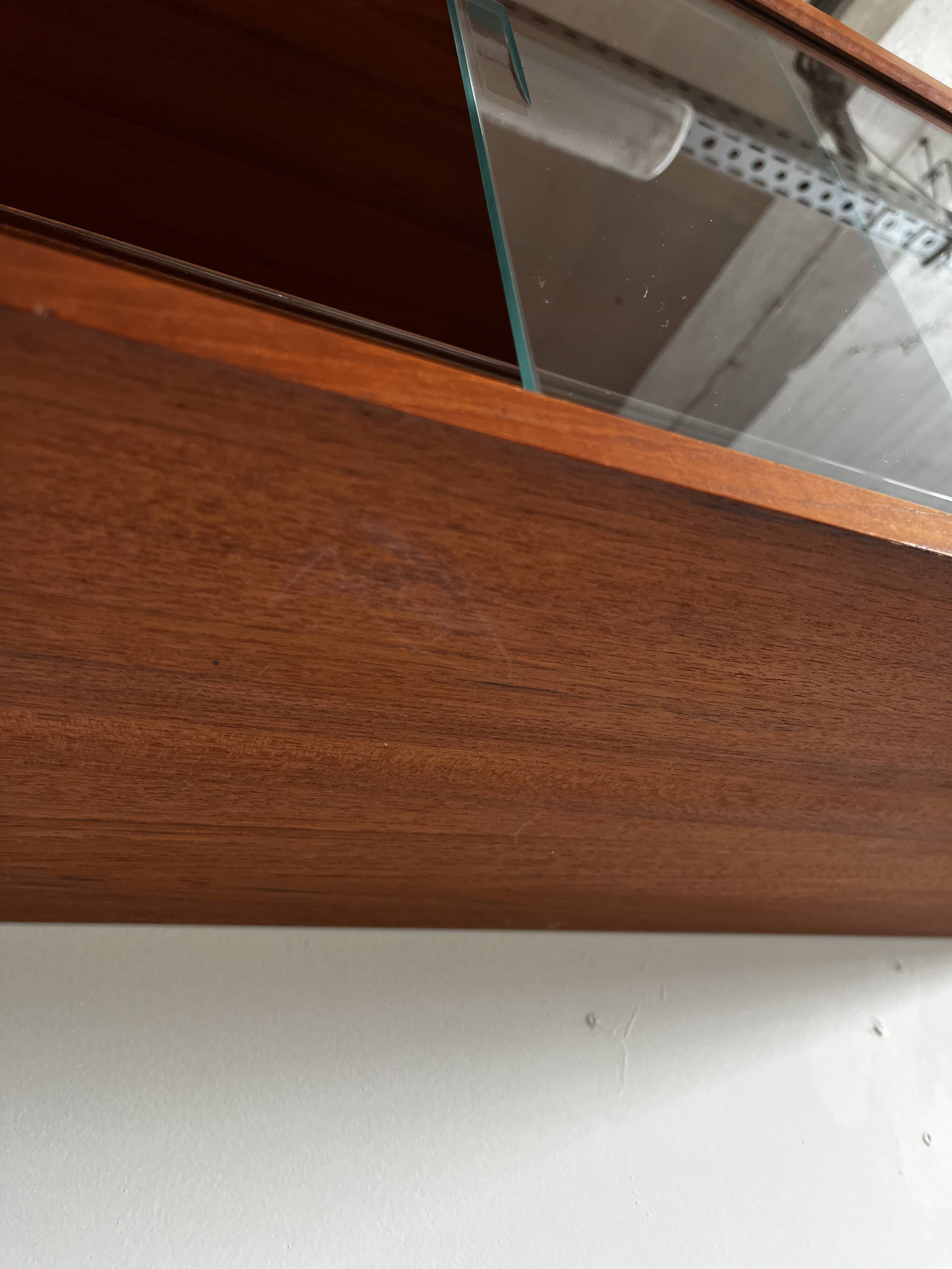 A wall unit with 4 compartments by Poul Cadovius, Denmark, 1960s.