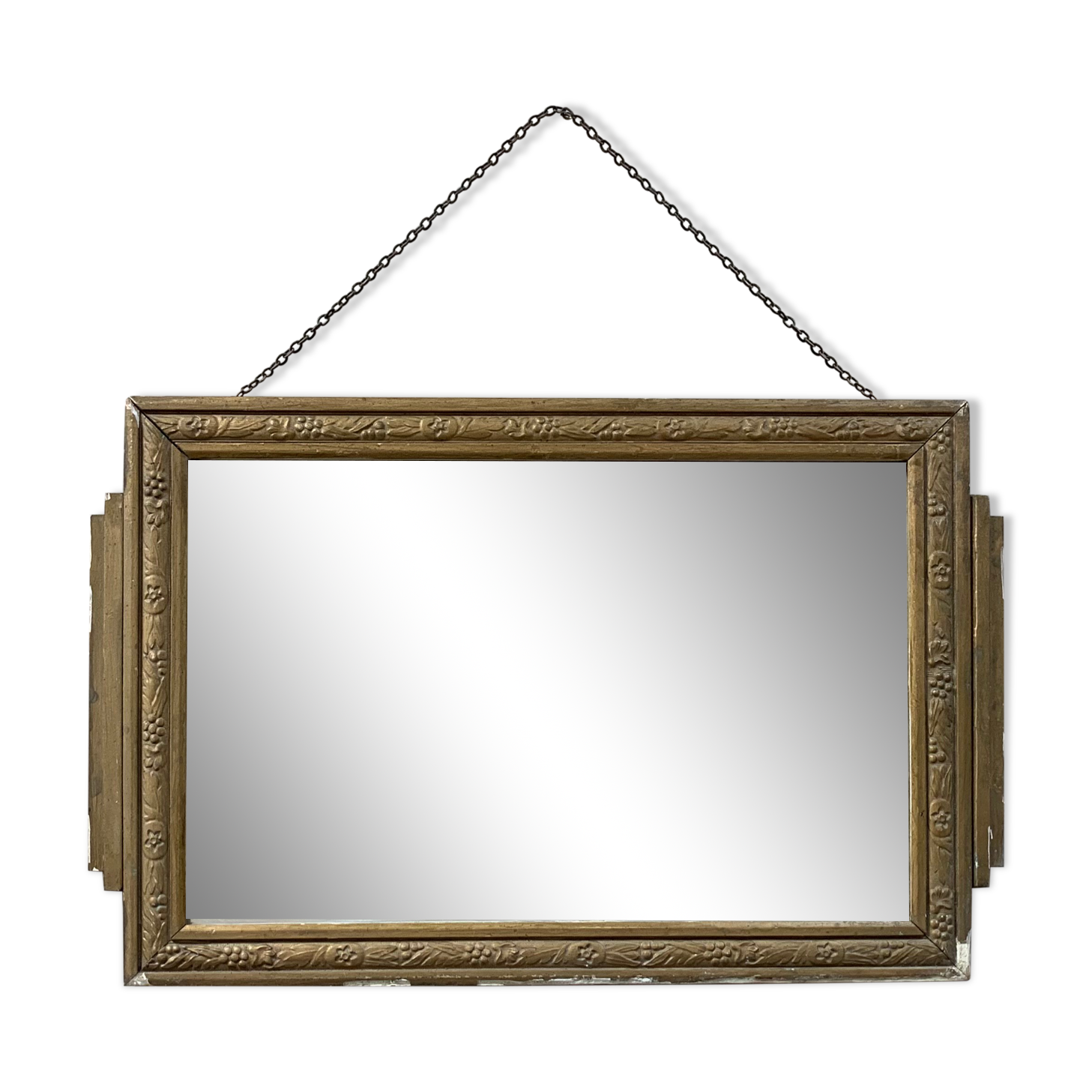 Old Art Deco wall mirror 51x33cm