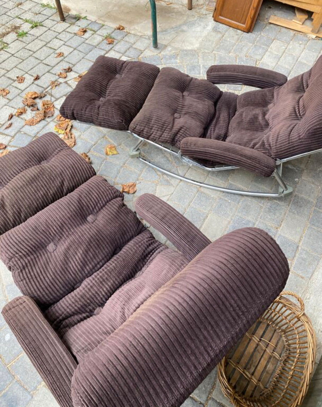 Pair of Lama rocking-chair chair