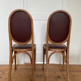 Set of 2 antique Baumann bistro chairs