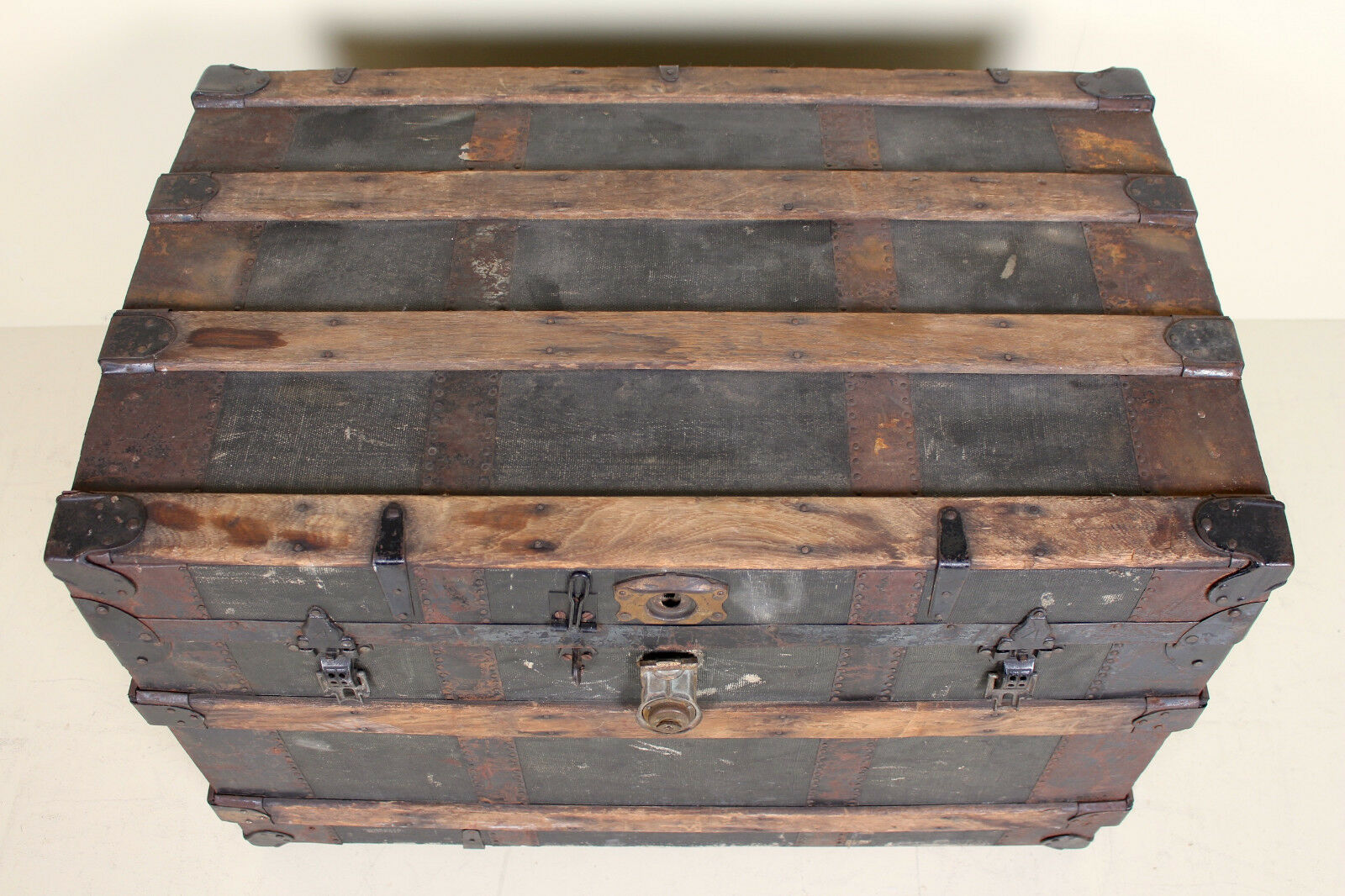 Antique vintage wooden chest