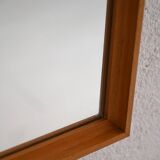 Scandinavian oak mirror, 1960s