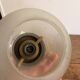 Suspension Luminaire Globe Frosted Glass Engraved Brass Art Deco Vintage