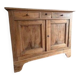 Antique solid wood sideboard – 2 doors, 3 drawers – chic country style