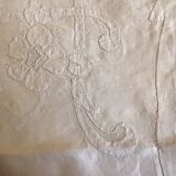 Large white ceremonial tablecloth