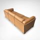 Canapé 3 places en cuir Duc de Mario Bellini pour Cassina années 1990