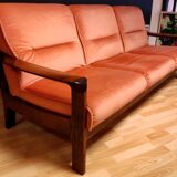 Danish velvet sofa late 1960s