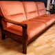 Danish velvet sofa late 1960s