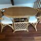Table and chairs rattan