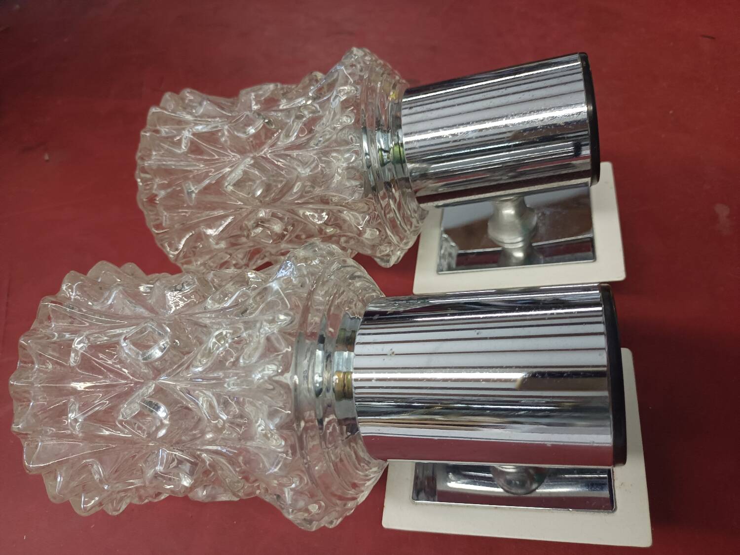 Pair of wall lights from the 1970s