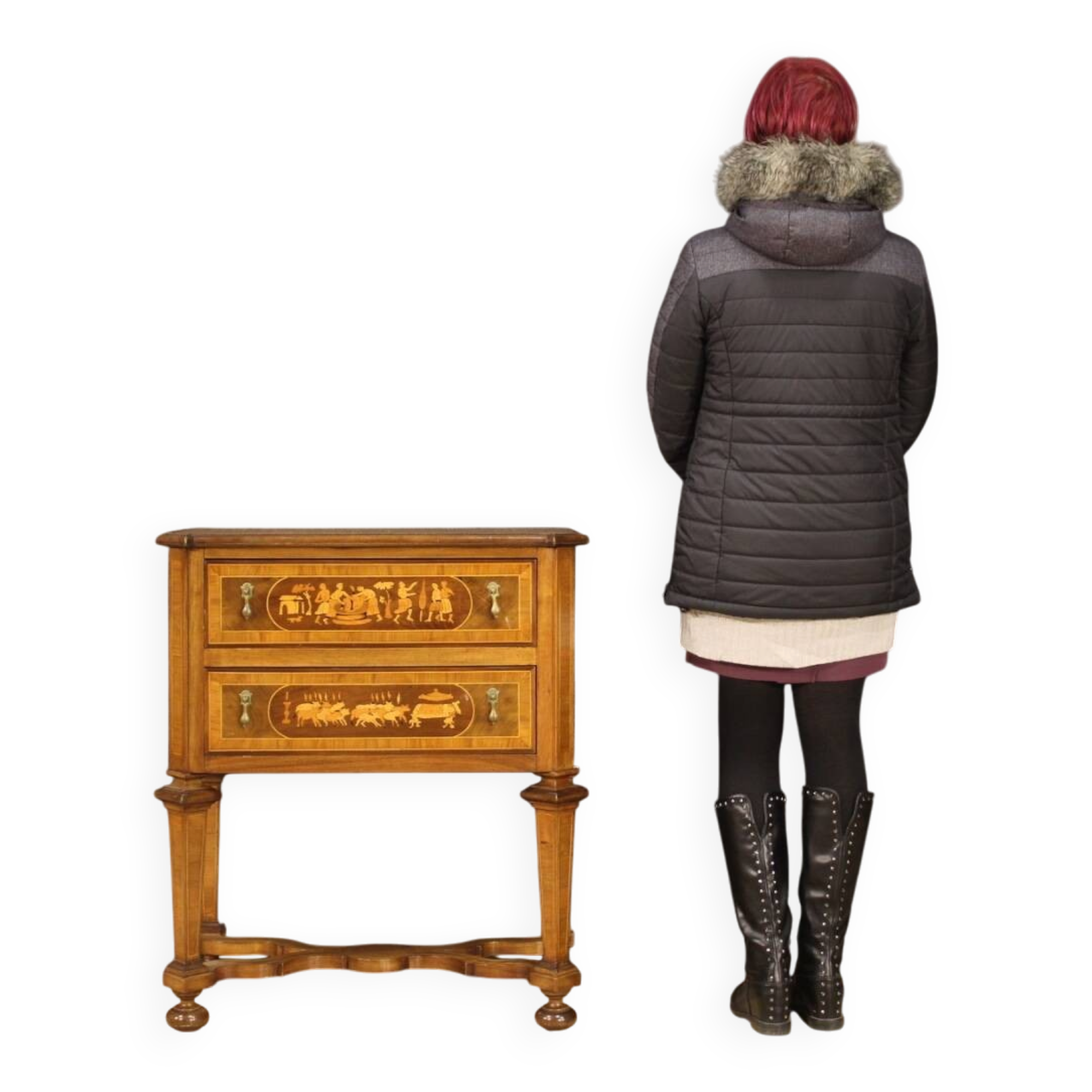 Italian inlaid commode  chest in Louis XIV style