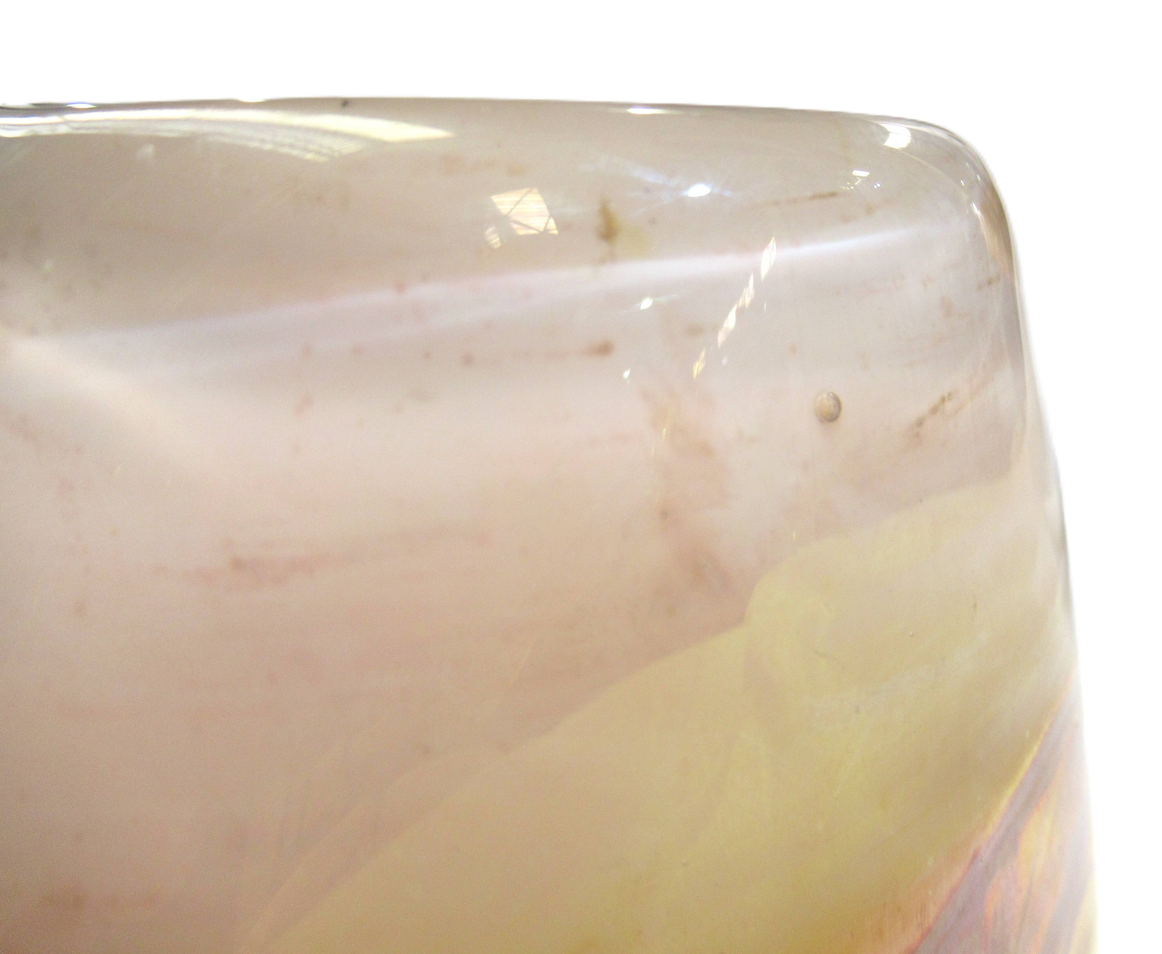 Art glass vase signed by Alfred Collard for Val Saint-Lambert, 1995
