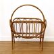 Rattan magazine rack