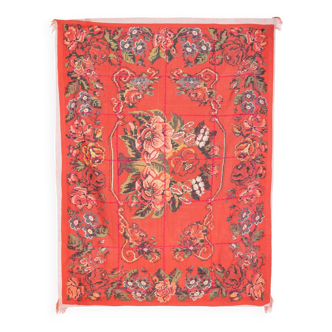 Vintage Indian khanta textile with Moldavian pattern 225 x 160 cm
