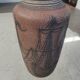 Mid Century Modern Ceramic Floor Vase – Vintage Maritime Ship Design –