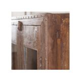 Blue patina glazed cabinet