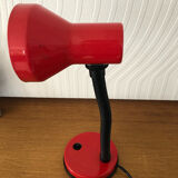 Vintage desk lamp in red metal