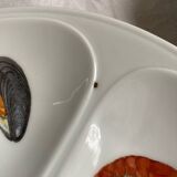 Porcelain oyster plates