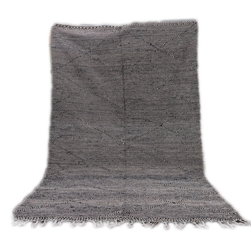 Tapis berbère noir zanafi 190x310 cm