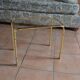 Glass side coffee table 70s