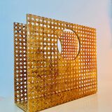 Plexi and cane magazine rack