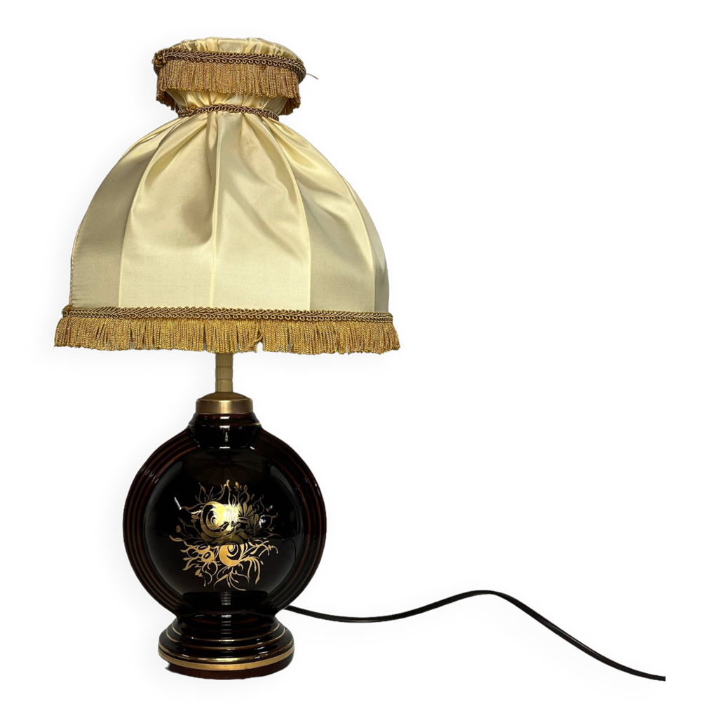 Lot de 2 lampes de chevet en céramique d’Art Bordeaux