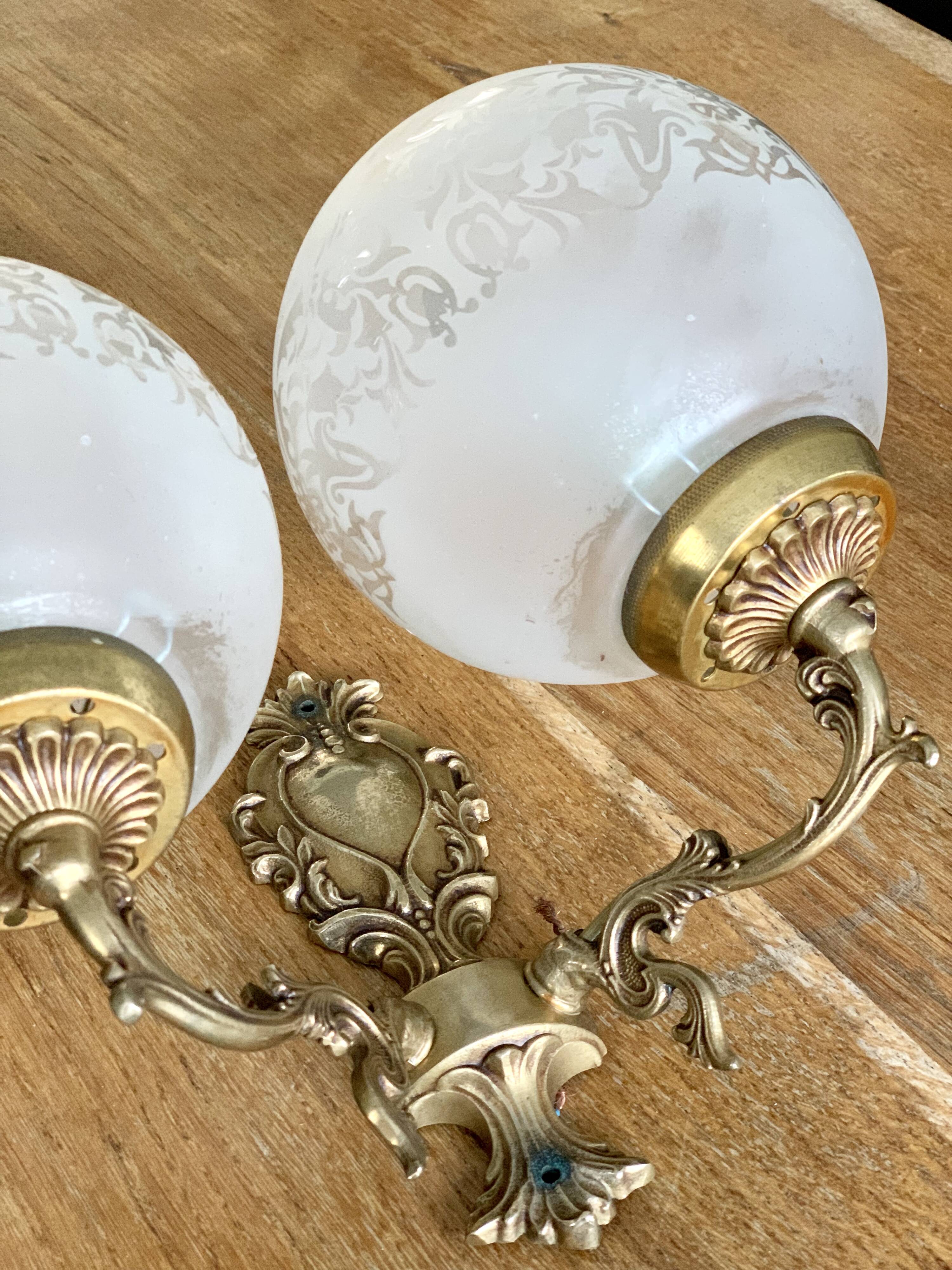 Glass globe Wall lamp