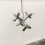 Atomic 12 HL suspension light in Espace style, mid-20th century, Austrian, by J.T. Kalmar, 1960s.