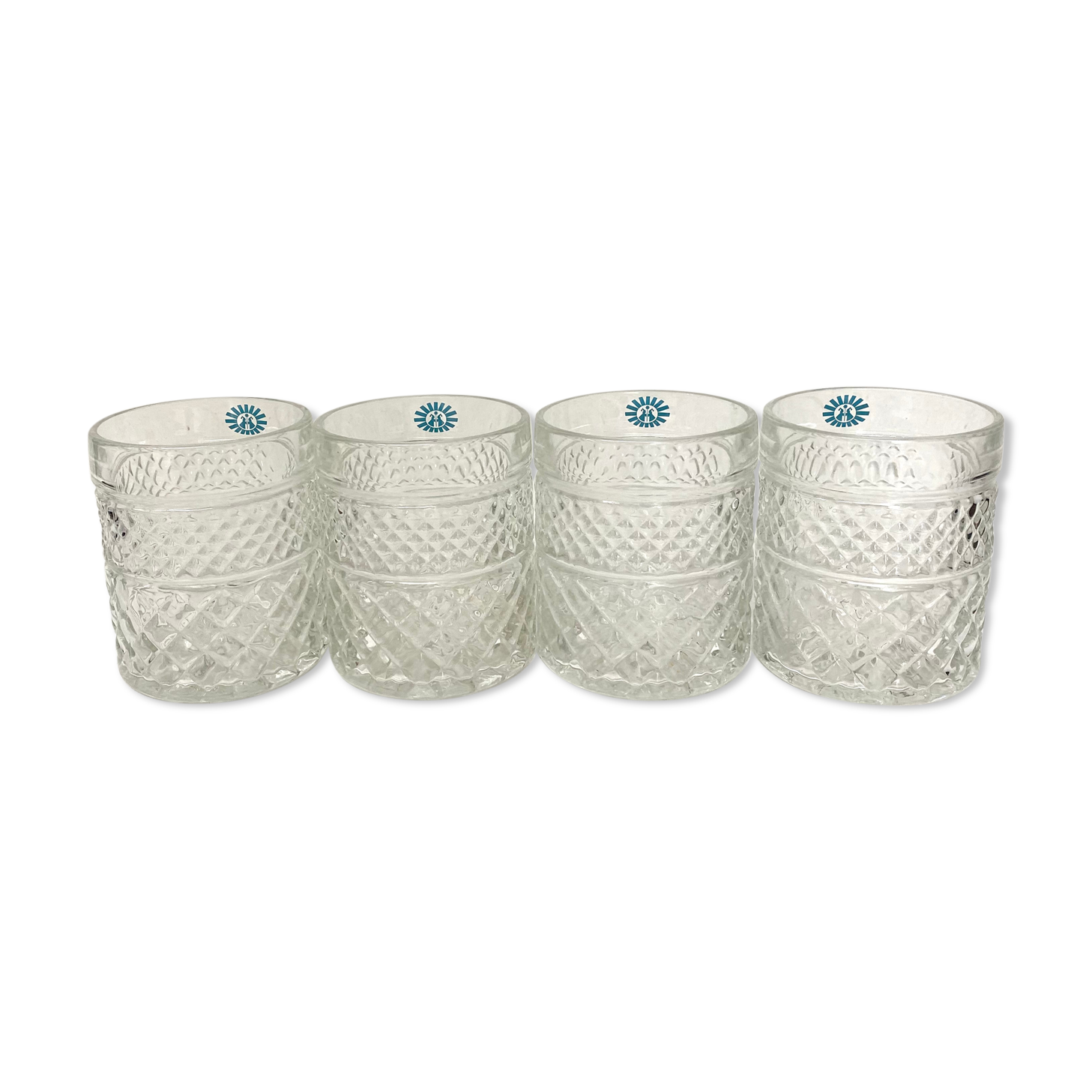 Vintage advertising water glasses