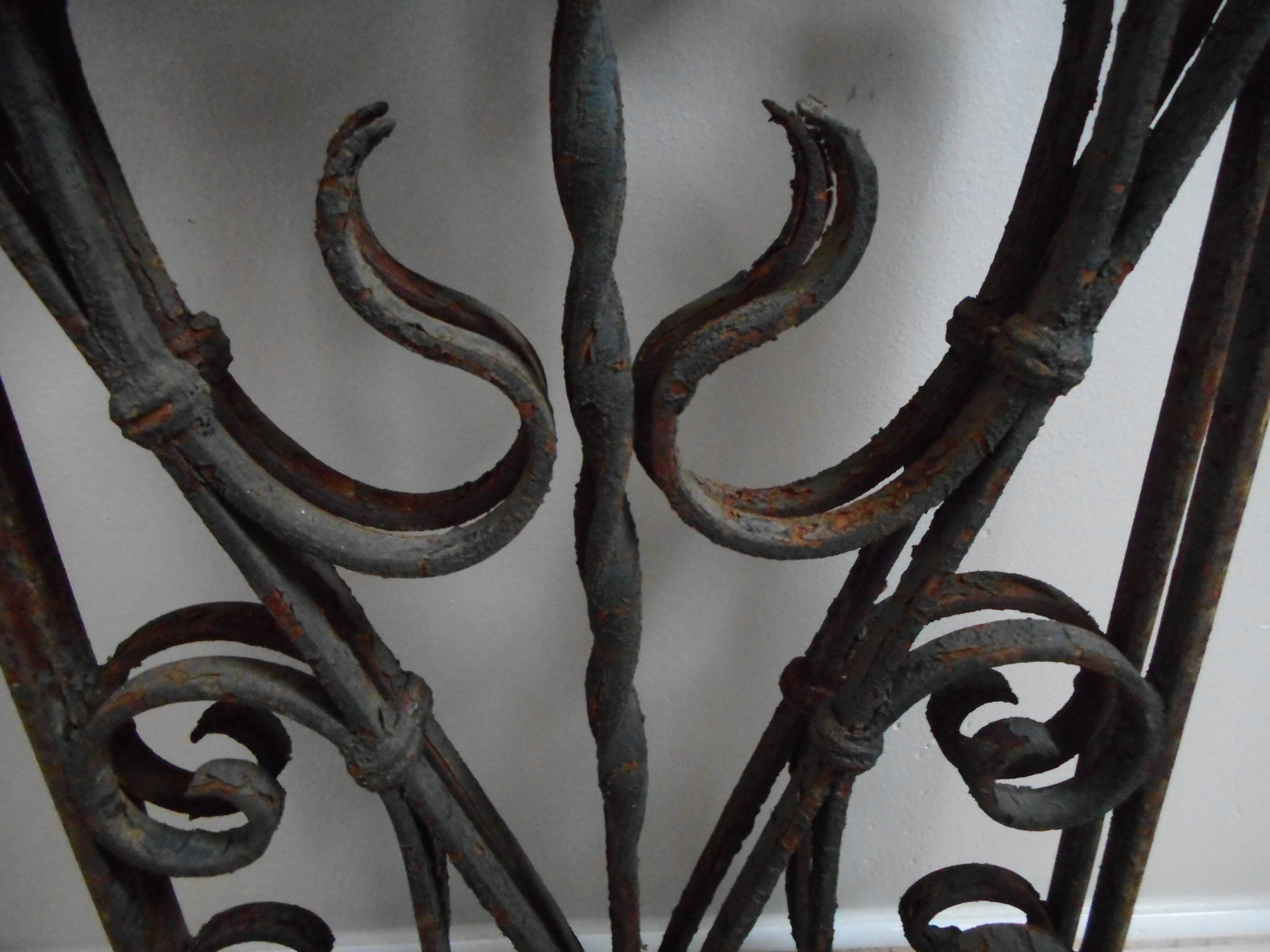 Pair of antique door grilles