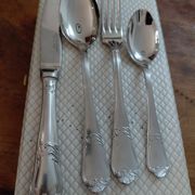 Set of 4 stainless steel children's cutlery by Guy Degrenne