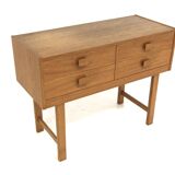 Scandinavian oak chest of drawers, Sweden, 1960